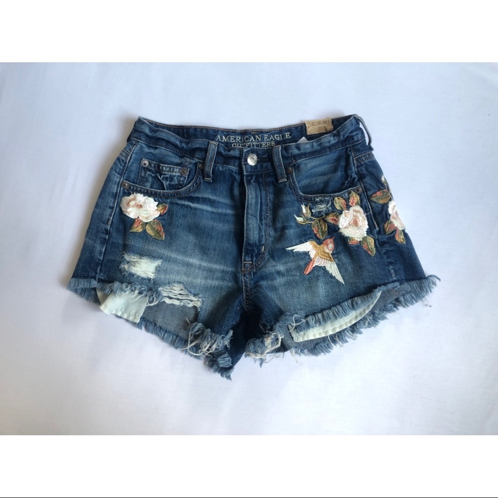High Waisted Denim Shorts